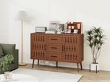 ZUN 2 door 3 drawer cabinet, Accent Storage Cabinet, Suitable for Living Room, Bedroom, Dining Room, W688P181191