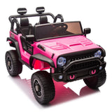 ZUN 24V Two-Seater Kids Ride On Truck Car W/Parents Control,200w*2,Seat width 20.28in,Four-wheel W1578P188702