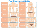 4-Channel Rechargeable TENS Unit with 8 Pads, 48 Modes 4 Programs for Pain Relief, Muscle Training 74054330
