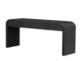TREXM Modern Console Table with 2 Storage Drawers, Fluted Entryway Table with Rounded Silhouette for N715P196580B