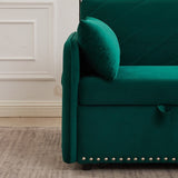 MH" Sleeper Sofa Bed w/USB Port, 3-in-1 adjustable sleeper with pull-out bed, 2 lumbar pillows and W1193137590