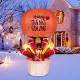 6ft 15W 5 LED Lights Turkey Hot Air Balloon Garden Turkey Decoration 33011150