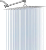 Brushed nickel 10" Square Rainfall & High Pressure Stainless Steel Bath Shower head W121960066