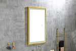 ZUN 42 in. W x24 in. H Oversized Rectangular Framed LED Mirror Anti-Fog Dimmable Wall Mount Bathroom W928P178372