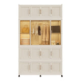 Portable Wardrobe Closet Storage Organizer for Clothes,Clothes Dresser,17 Magnetic Doors-17 Cubes & 71859844