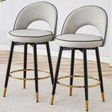 360 &deg rotatable bar chair.Modern PU comfortable upholstered bar chair with smooth and beautiful W1151P265583