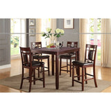 5 Piece Counter Height Dining Set in Dark Brown B01682184