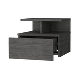 Augusta Floating Nightstand with 2-Tier Shelf and 1-Drawer B128P176117
