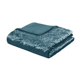 King/Cal King Velvet Duvet Cover Set with Throw Pillow B03596073