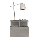 Nightstand Floating Flopini, Bedroom, Concrete Gray B092142830