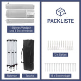 3 x 6m Four Windows Practical Waterproof Folding Tent White 92876910