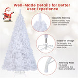 8 Feet White Christmas Tree 01440023