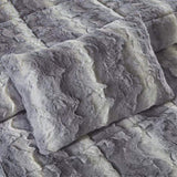 Full/Queen 4PC Faux Fur Comforter Set B03596925