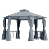 13ft x 13ft Patio Gazebo-Gray 07824817