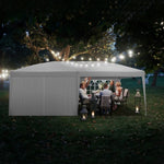 ZUN 3 x 6m Four Windows Practical Waterproof Folding Tent White 41761563