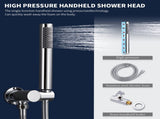 Shower System Shower Faucet Combo Set Wall Mounted with 10" Rainfall Shower Head and handheld shower 68072436