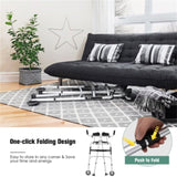 Elderly Rehabilitation Walker 2 Modes, Soft Seat, 5" Wear-Resistant Wheels, 1-Click Fold, 11211392