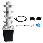 ZUN 25-pots Vertical Garden Planter Smart Garden Kit with Pump Movable Water Tank for Gardening Lover 77093138