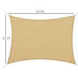 ZUN Shade Sail Cloth /Shade Sail Canopy -AS （Prohibited by WalMart） 12391137