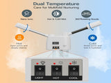 Professional 3 in 1 Facial Steamer on Wheels for Esthetician, Hot & Cold Mist, 5X LED Magnifying 49512153