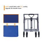 ZUN Outdoor Garden Multipurpose Micro Collapsible Beach Trolley Cart Camping Folding Wagon W321P206511