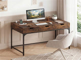 43.5" Home Office Desk with Built-in Charging Station & 3 Drawers Hidden Compartment 65126264