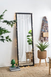 23" x 72" Full Length Mirror with Metal Beaded Frame, Rectangular Oversized Mirror for Living Room W2078135197