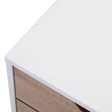 Nightstand with 2 Drawers, Tables with Solid Wood Legs and Storage, End Table, Side Table, W2181P156141
