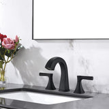 Widespread Bathroom Sink Faucets Two Handle 3 Hole Vanity Bath Faucet with Drain Assembly W122471405