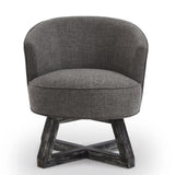 Swivel with cross-shaped wooden base,Lounge with solid wood legs, 360&degfreely Swivel W2186P166257