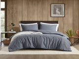 3PCS Full/Queen Twill Washed Comforter Set B035P341112