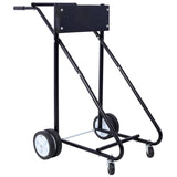 ZUN Outboard Boat Motor Stand, Engine Carrier Cart Dolly for Storage, 315lbs Weight Capacity, w/Wheels W46565411