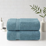 ZUN 100% Cotton Bath Sheet Antimicrobial 2 Piece Set B03599351