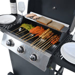 ZUN Propane Gas Grill 4 Burner Barbecue Grill, Stainless Steel 34,000 BTU Patio Garden Barbecue Grill W1650137967