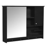36 Inch Wall Mounted Medicine Cabinet, Bathroom Storage Cabinet with Mirror Door and Adjustabl N710P254924B