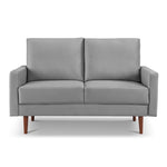 ZUN 57.1” Modern Decor Upholstered Sofa Furniture, Wide Velvet Fabric Loveseat Couch, Solid Wooden Frame B082111404