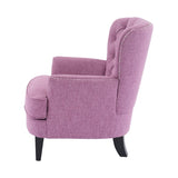 Mirod Vintage-Inspired Upholstered Lounge Chair with Nailhead Trim ,Solid Wood Legs for Stability N760P253374P