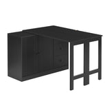 ZUN U_STYLE Innovative Sideboard that effortlessly converts into a dining table and Adjustable Pull-Out N711P188171B