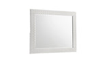 Blanca Modern Style Mirror Made with Wood in White B009P243270