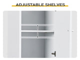 White particleboard with melamine veneer, 30*30*170cm, two doors, one drawer, one shelf, bathroom 85950573