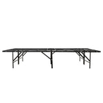 ZUN Metal Mattress Foundation Bed Frame, King Size Bed Base, Bedroom Furniture, Black B011P204497