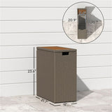 Wicker Outdoor Storage Box 69976227