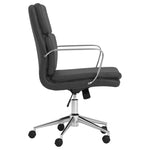 ZUN Black Height Adjustable Rolling Office Chair B062P153791