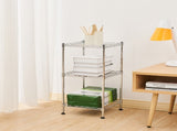 3-Tier Steel Wire Shelving Tower 10508574