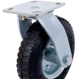 4PCS 8IN CASTER pneumatic tire, Caster Wheel, Swivel Plate, Steel Hub with W465130461