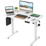 STARY Electric Standing Desk Adjustable Height Sit Stand Home Office Desk with Splice Board T3623P339387