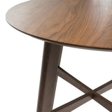 Mid-Century Modern Round Wooden Bar Table 42" High Bar Table with Tapered Legs for Kitchen, Dining N780P244910W