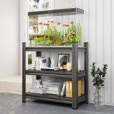 3 Tier Metal Shelves, Adjustable Height Storage Shelving Units for Home, Garage, Laundry, Den, 78714542