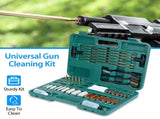 Universal Gun Cleaning Kit Gun Cleaning Brushes Mops Muff Guard w/ Carrying Case For Rifles Pistols 70520443