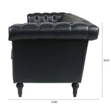 83.66 Inch Width Traditional Square Arm removable cushion 3 seater Sofa W68042996